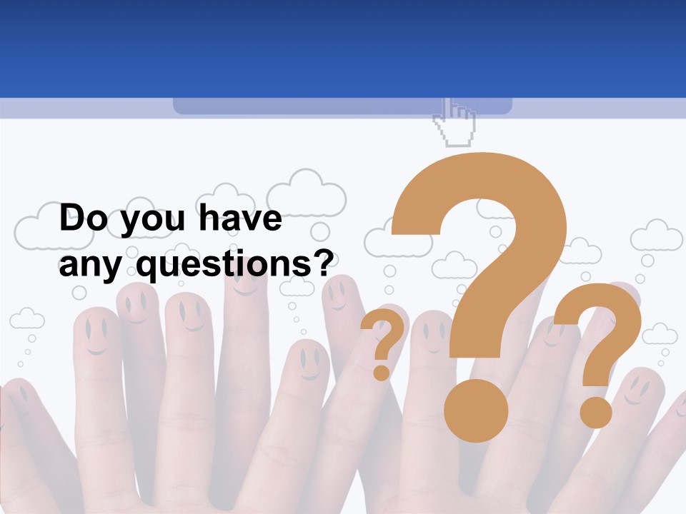 Couple Finger Group PowerPoint Template