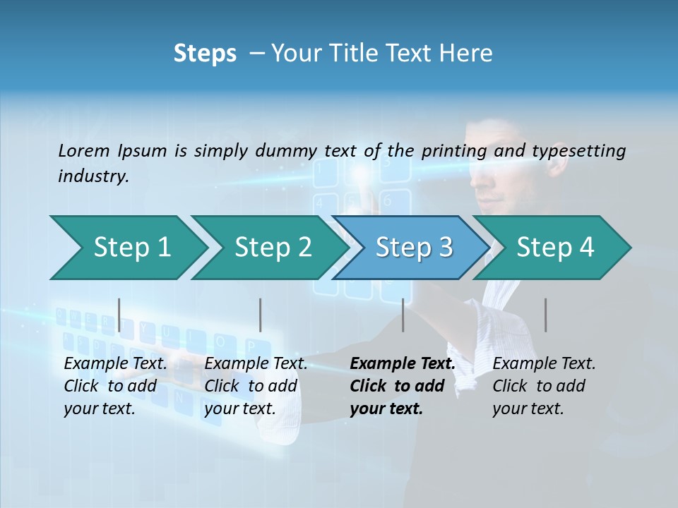 Click Symbol Pad PowerPoint Template