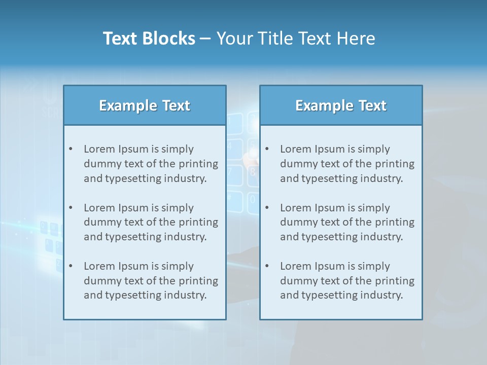 Click Symbol Pad PowerPoint Template