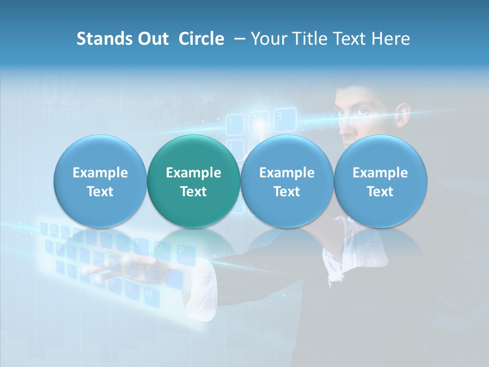 Click Symbol Pad PowerPoint Template