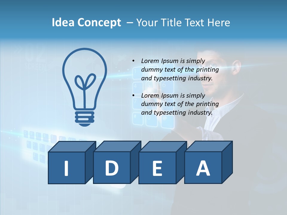 Click Symbol Pad PowerPoint Template