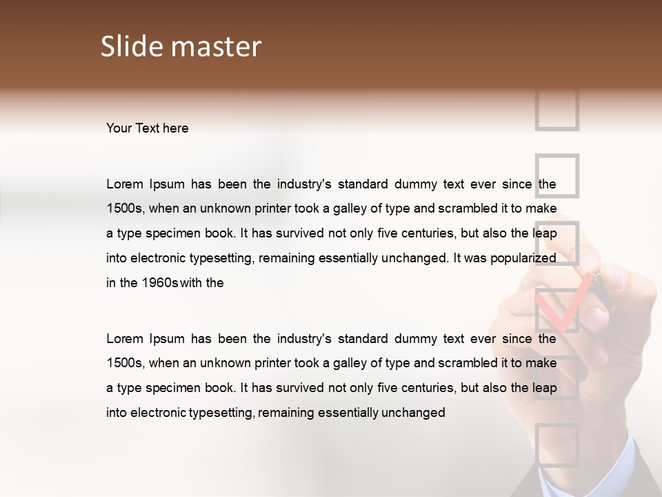 Businessman Education Problems PowerPoint Template