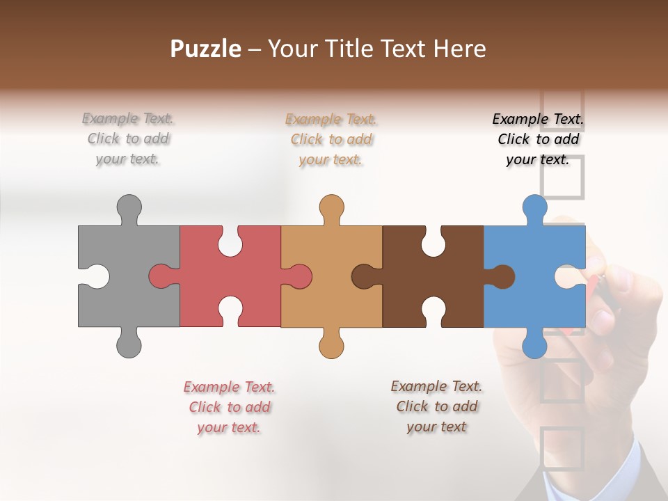 Businessman Education Problems PowerPoint Template