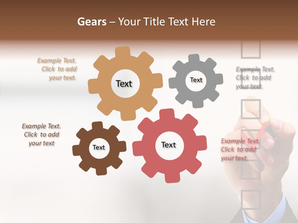 Businessman Education Problems PowerPoint Template