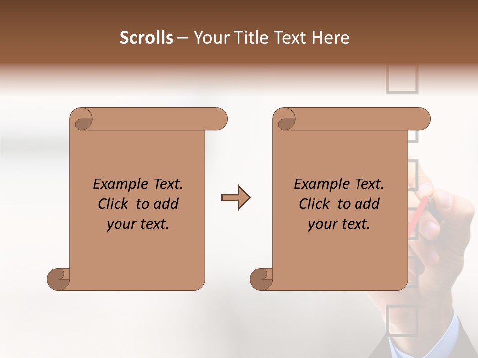 Businessman Education Problems PowerPoint Template