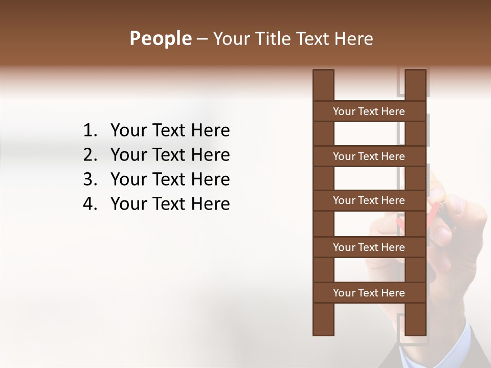Businessman Education Problems PowerPoint Template