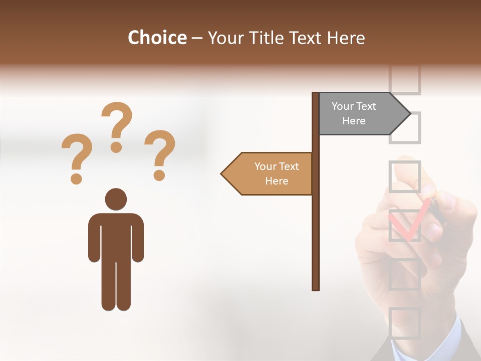 Businessman Education Problems PowerPoint Template