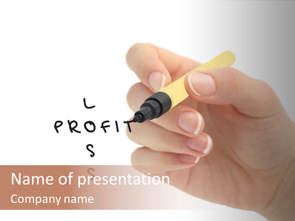 Profit Stack Headlines PowerPoint Template