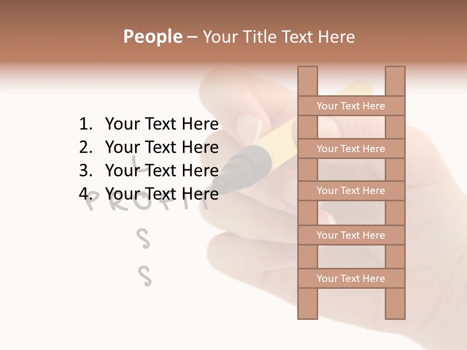 Profit Stack Headlines PowerPoint Template