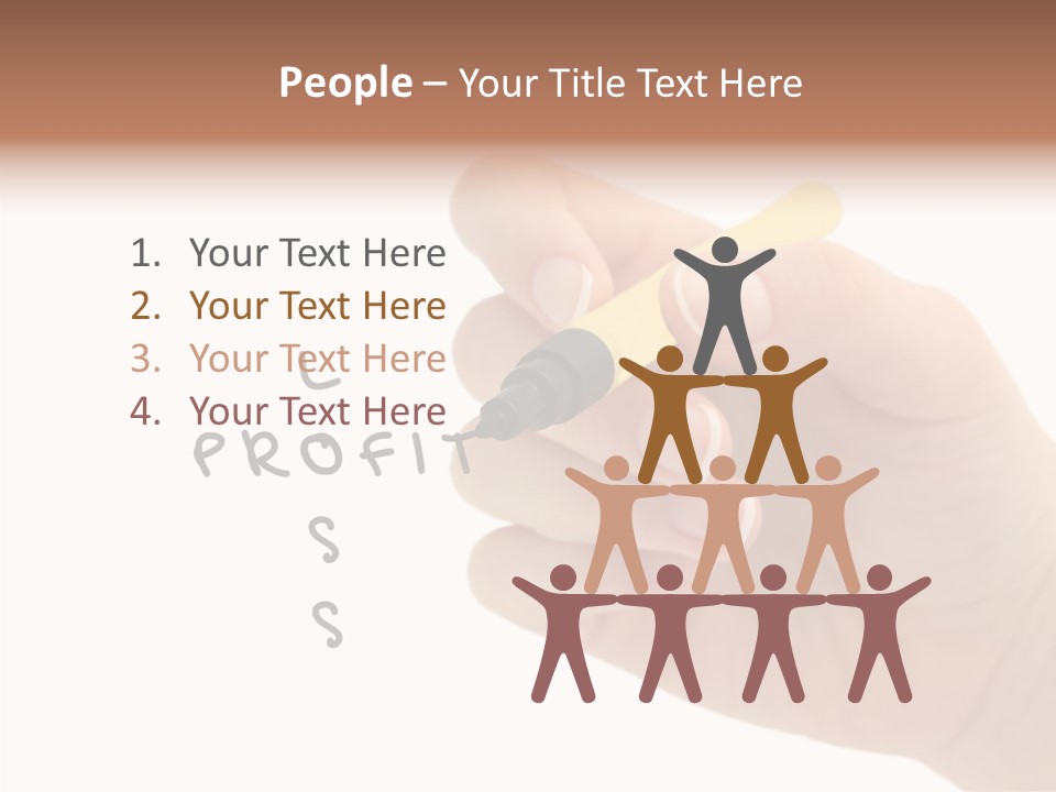 Profit Stack Headlines PowerPoint Template