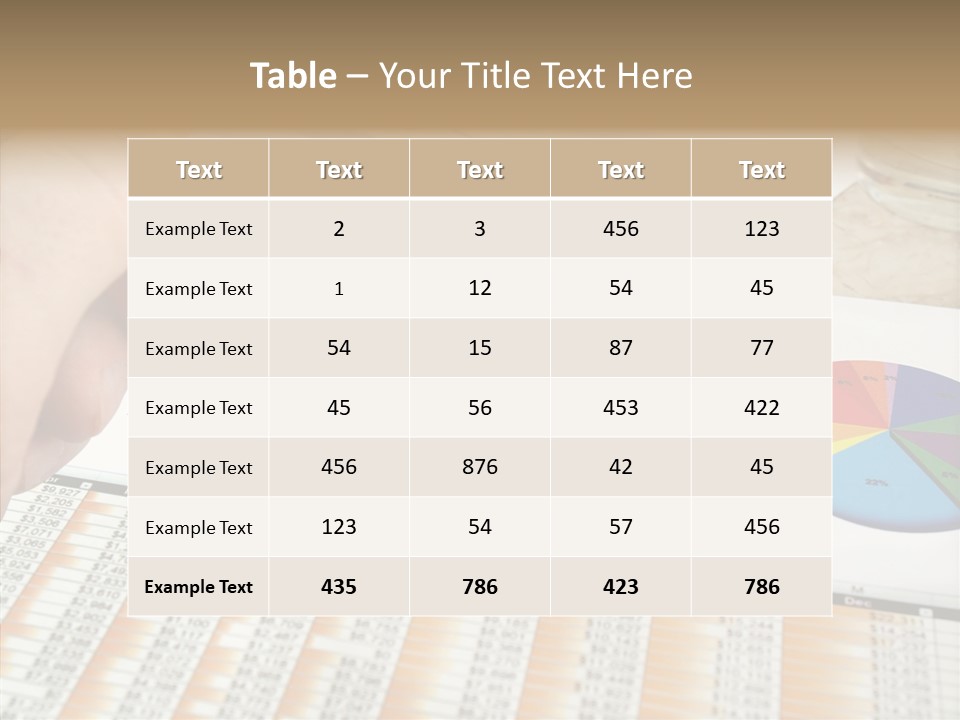 High Pie Index PowerPoint Template