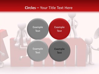 Megaphone Cartoon White PowerPoint Template