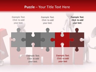 Megaphone Cartoon White PowerPoint Template