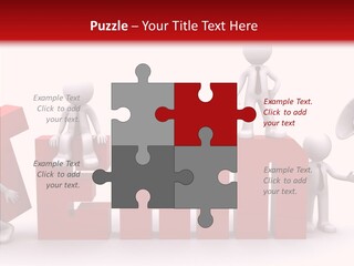 Megaphone Cartoon White PowerPoint Template