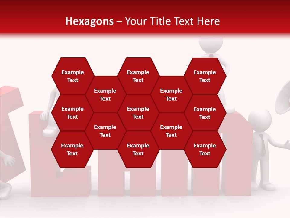 Megaphone Cartoon White PowerPoint Template