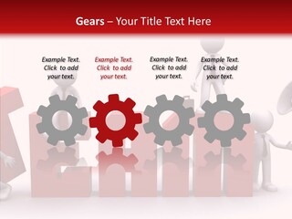 Megaphone Cartoon White PowerPoint Template