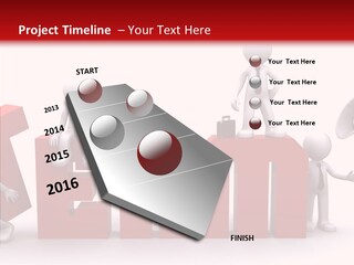 Megaphone Cartoon White PowerPoint Template
