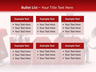 Megaphone Cartoon White PowerPoint Template