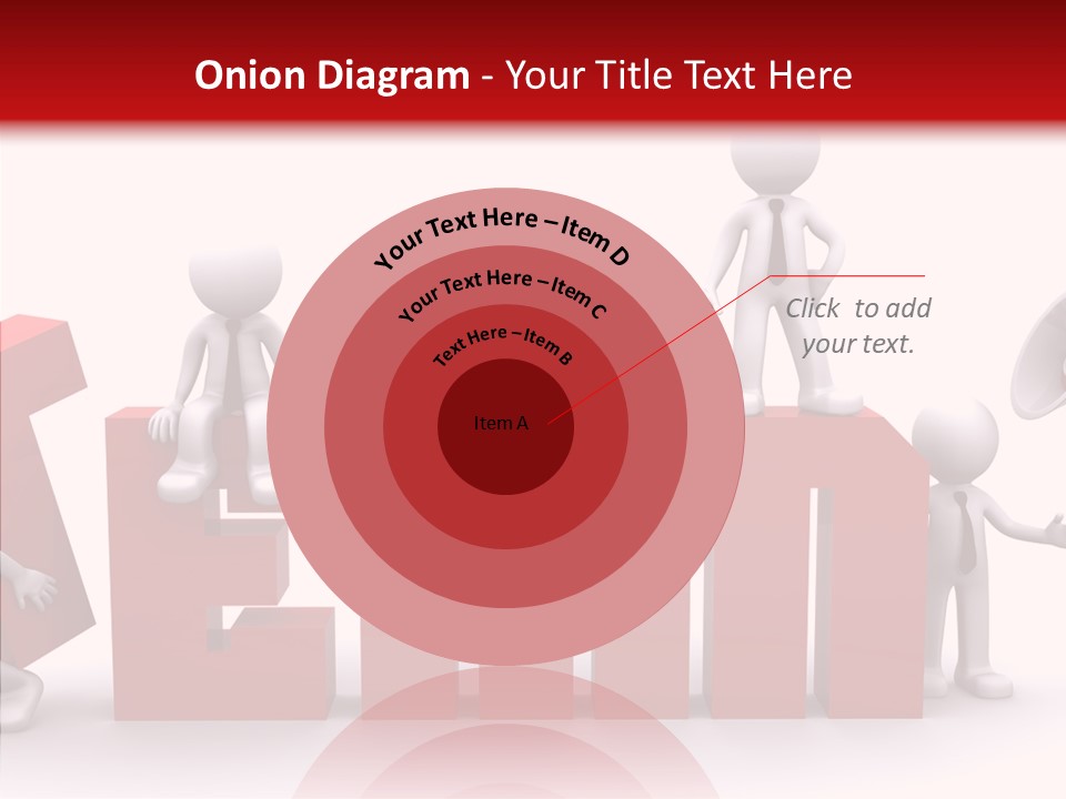 Megaphone Cartoon White PowerPoint Template