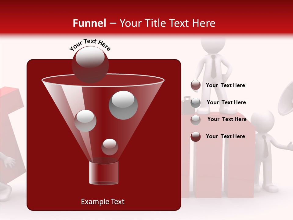 Megaphone Cartoon White PowerPoint Template