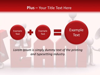 Megaphone Cartoon White PowerPoint Template