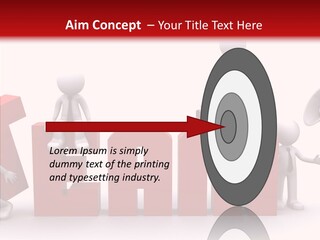 Megaphone Cartoon White PowerPoint Template