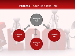 Megaphone Cartoon White PowerPoint Template