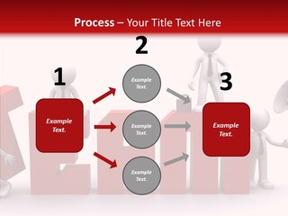 Megaphone Cartoon White PowerPoint Template