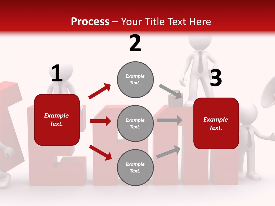 Megaphone Cartoon White PowerPoint Template