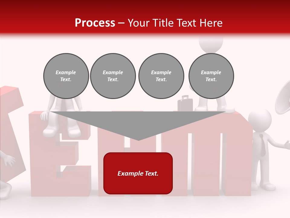Megaphone Cartoon White PowerPoint Template