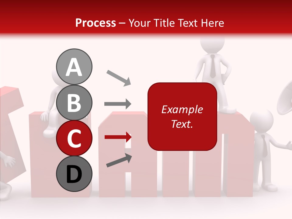Megaphone Cartoon White PowerPoint Template