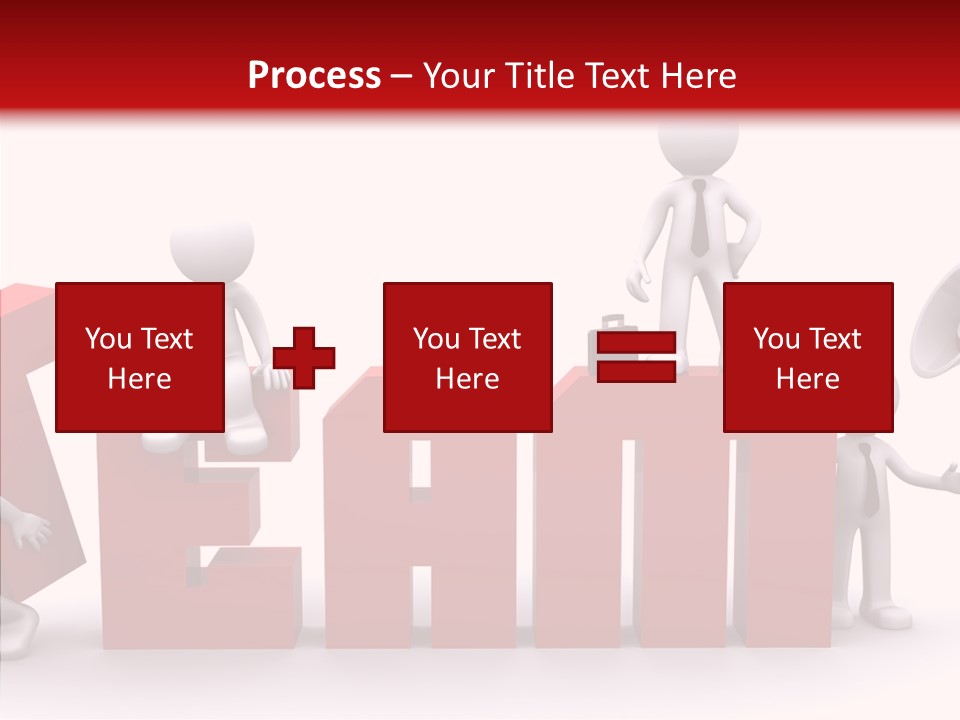 Megaphone Cartoon White PowerPoint Template