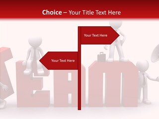 Megaphone Cartoon White PowerPoint Template