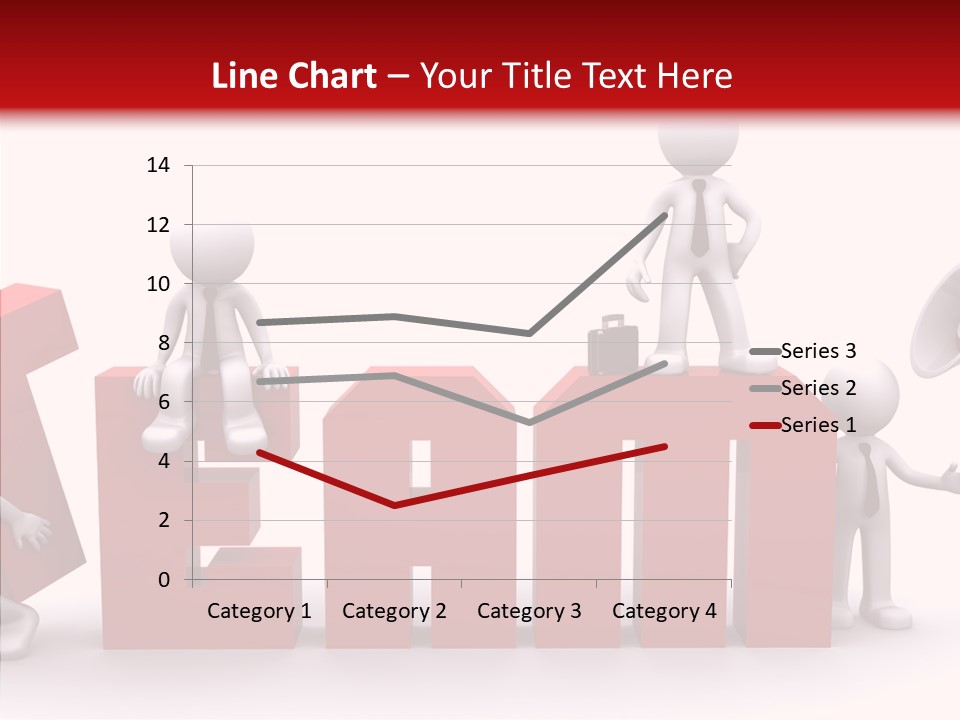 Megaphone Cartoon White PowerPoint Template