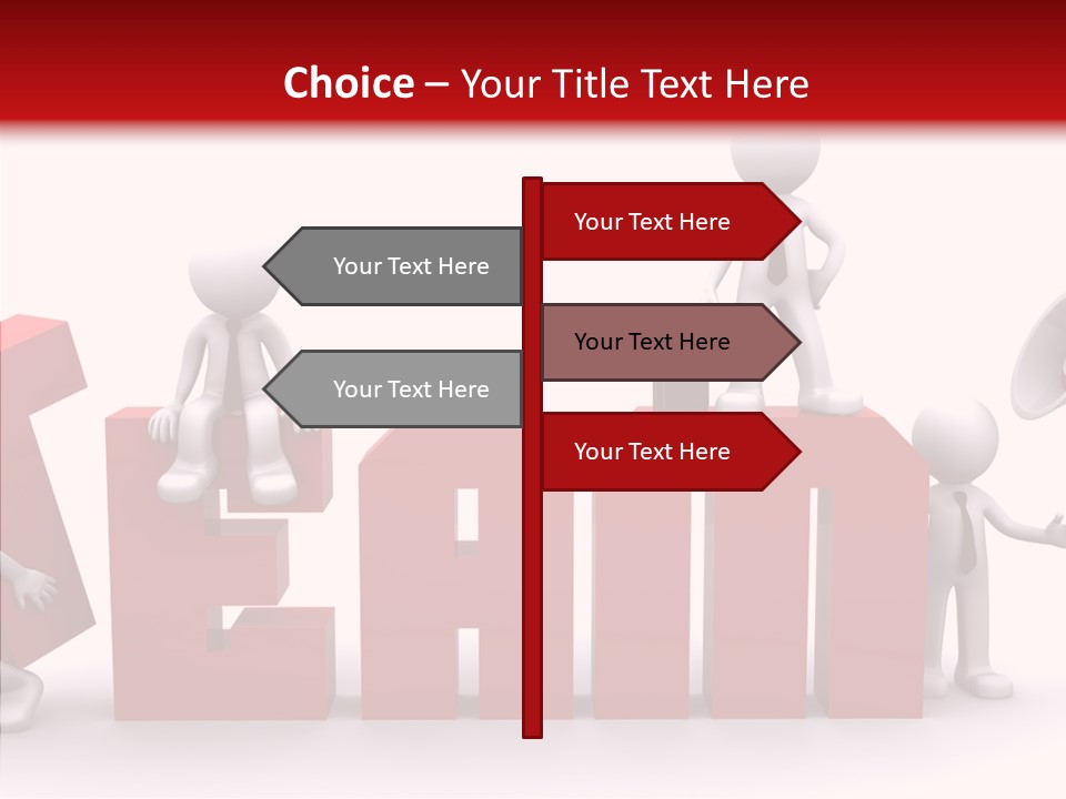 Megaphone Cartoon White PowerPoint Template