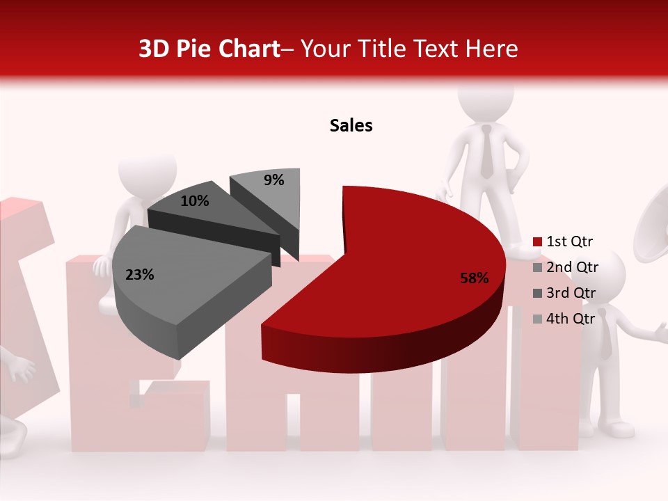 Megaphone Cartoon White PowerPoint Template