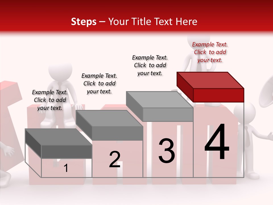 Megaphone Cartoon White PowerPoint Template