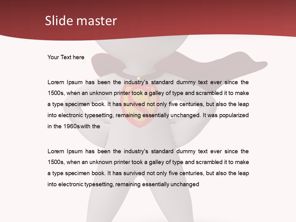 Man Person White PowerPoint Template