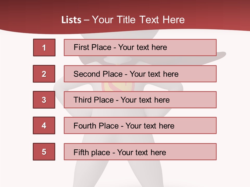 Man Person White PowerPoint Template