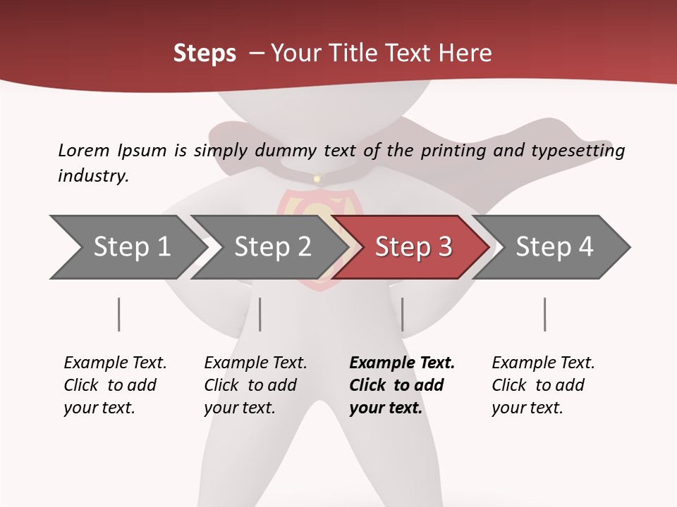 Man Person White PowerPoint Template