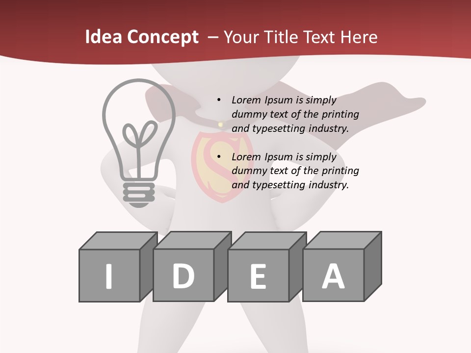 Man Person White PowerPoint Template