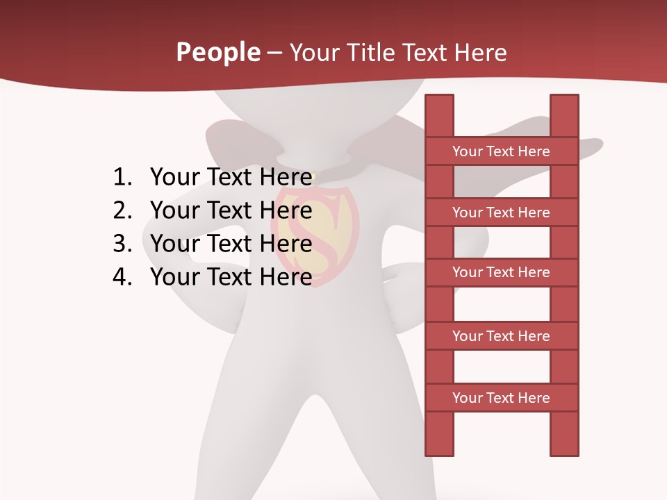 Man Person White PowerPoint Template