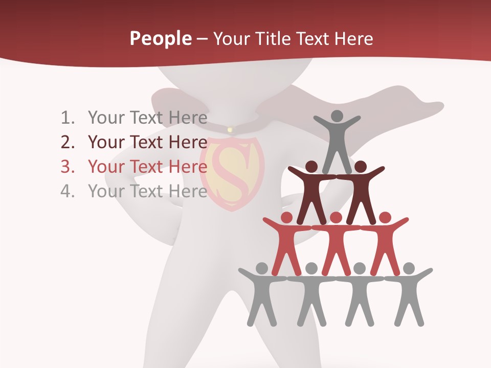 Man Person White PowerPoint Template