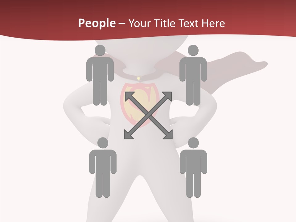 Man Person White PowerPoint Template