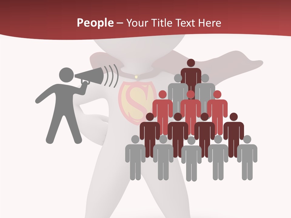 Man Person White PowerPoint Template