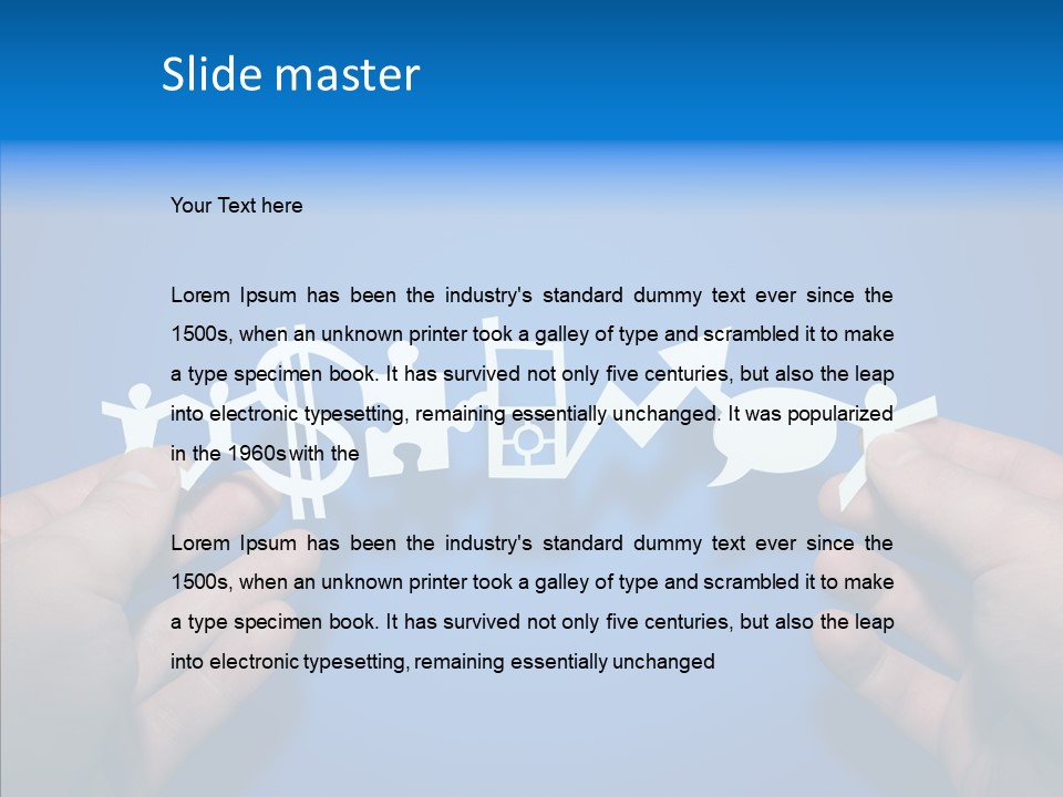 Joined Partner Puzzle PowerPoint Template