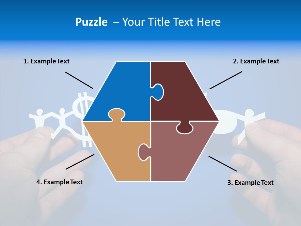 Joined Partner Puzzle PowerPoint Template
