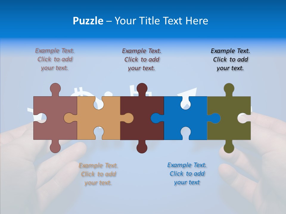 Joined Partner Puzzle PowerPoint Template
