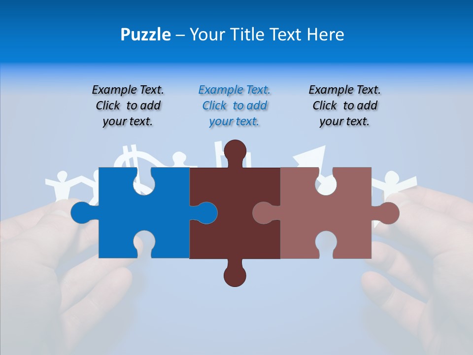 Joined Partner Puzzle PowerPoint Template