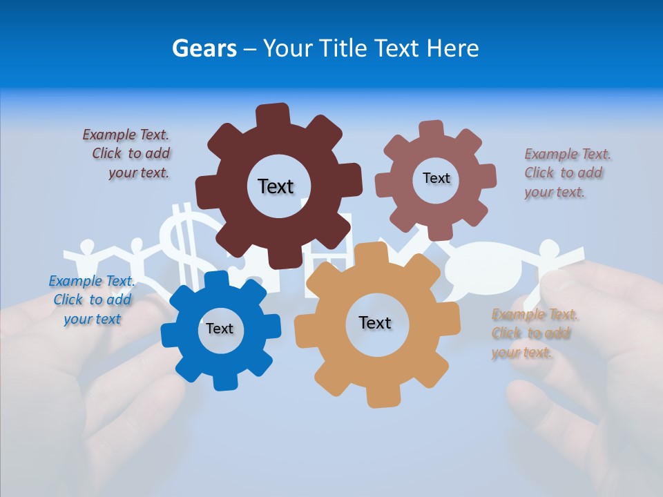 Joined Partner Puzzle PowerPoint Template